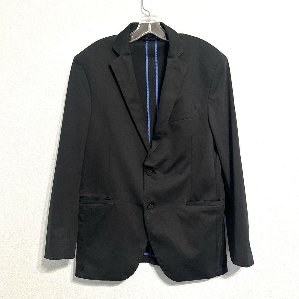 Twillory Blazer Mens Size 40R Navy Blue Unstructured Performance Stretch Travel